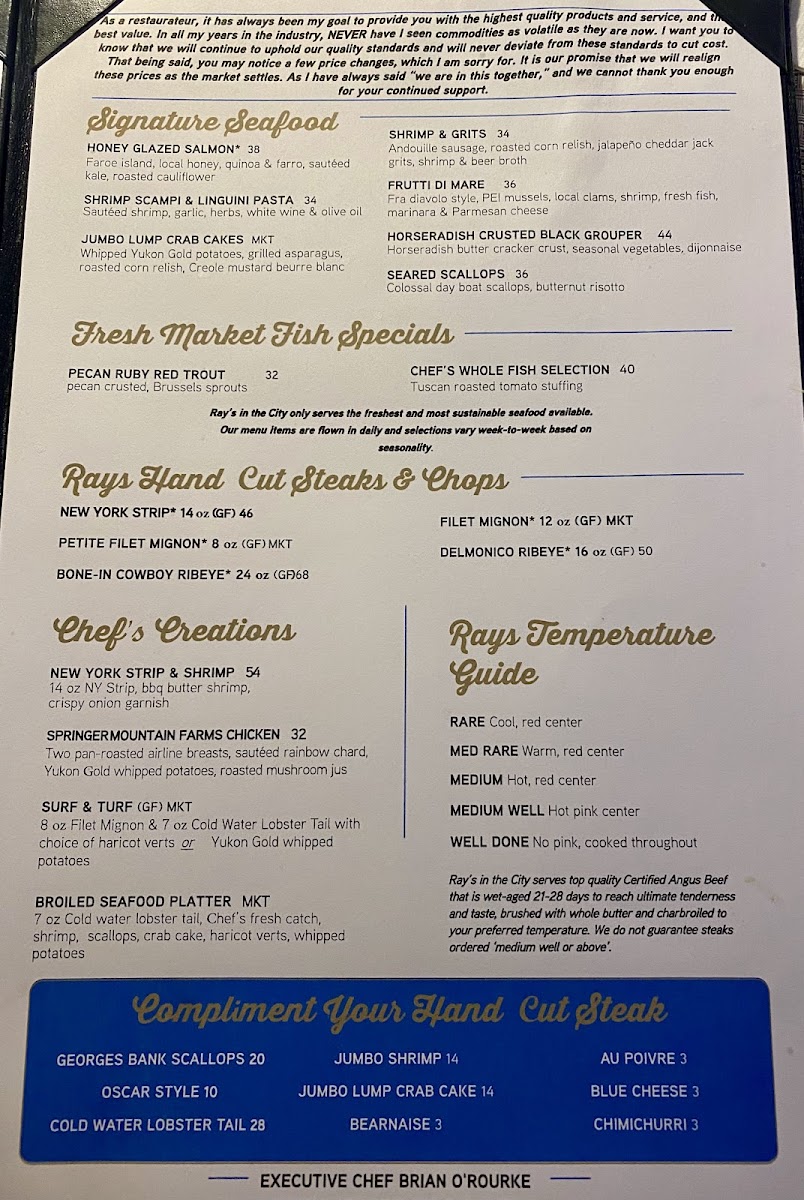 Ray's In the City Menu - Image 3