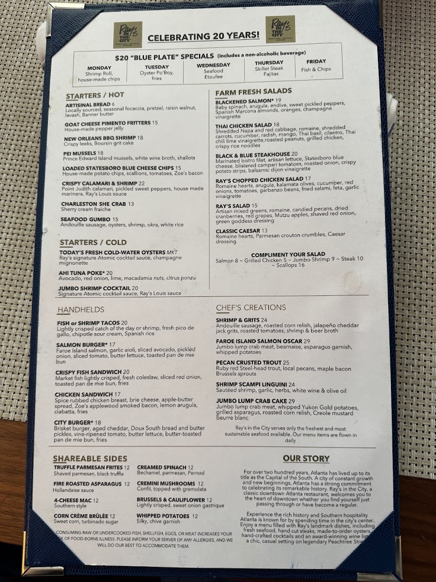 Ray's In the City Menu - Image 5